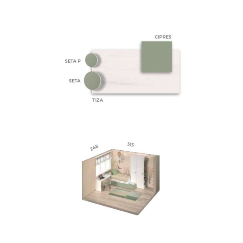 dormitorio juvenil-formas evolution f158 glicerio chaves medidas